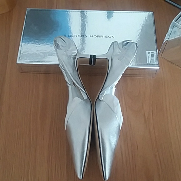 Sigerson Morrison Melina Leather kitten heel 8 - Picture 2 of 3